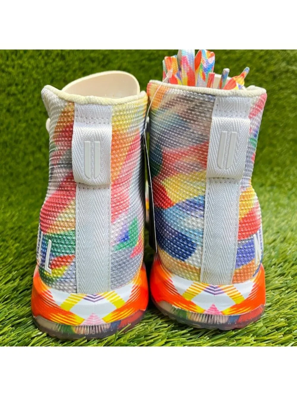 Nobull SF Trainer+ Pride Collection Womens Size 6.5 White Running Shoes Sneakers